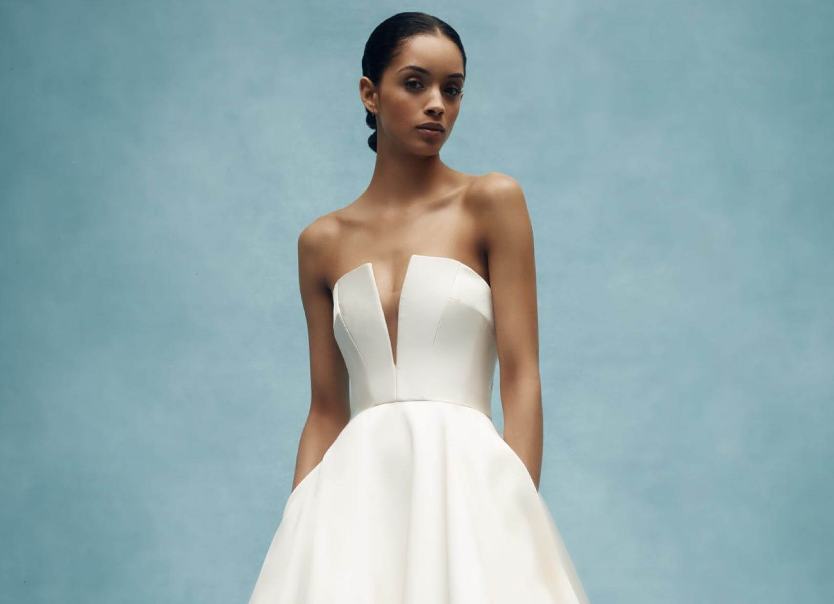 Photo of Model wearing a bridal gown by Amsale