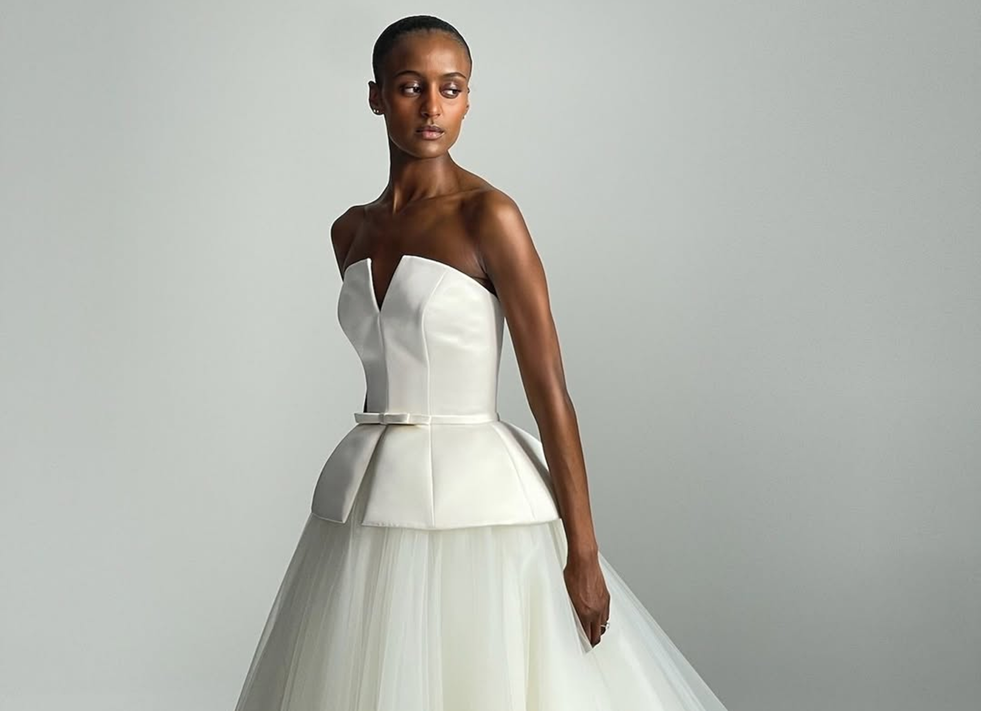 Photo of Model wearing a bridal gown by Amsale