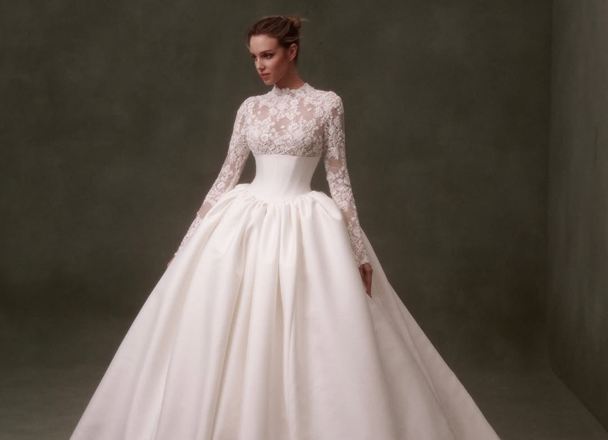 Photo of Model wearing a bridal gown by nicole felicia