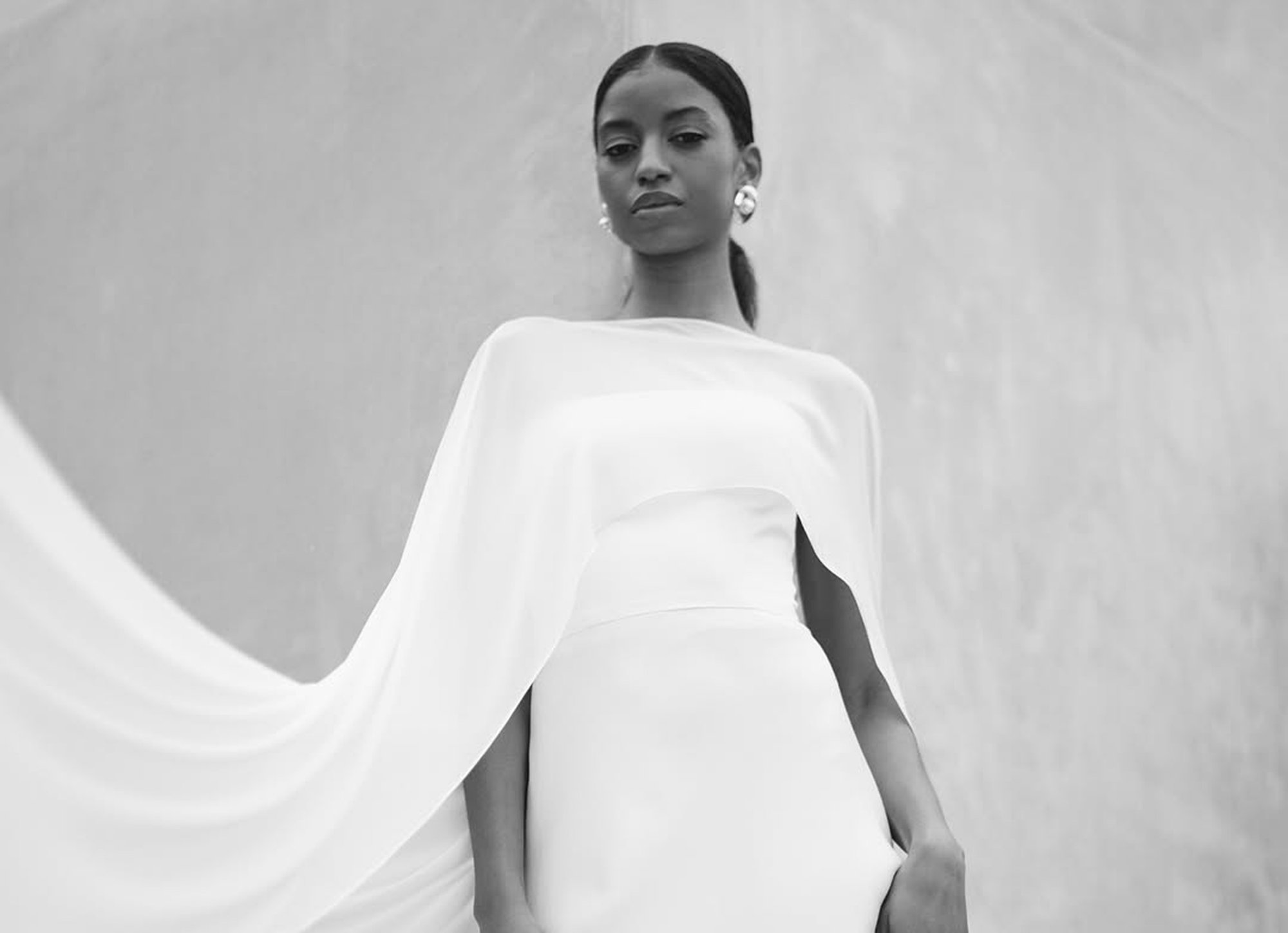 Photo of Model wearing a bridal gown by Jenny Yoo