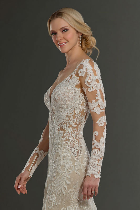 Martina Liana Unveiled Bridal Collection 1111 Long Sleeve Unveiled Bridal Collection