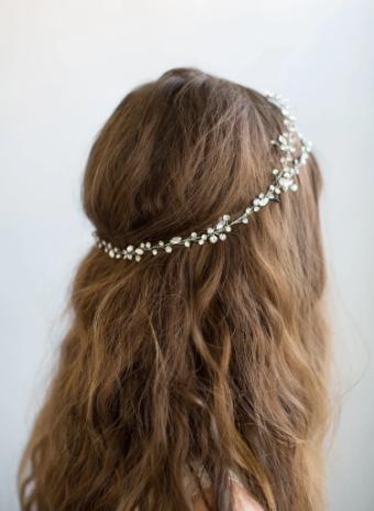 Twigs and Honey 735 Extra Long Simple Crystal Hair Vine #2 thumbnail