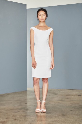 Amsale Little White Dress LW148 #0 default thumbnail