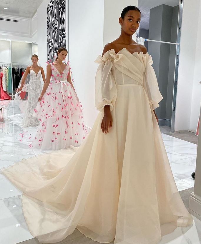 Monique Lhuillier Unveiled Bridal Collection AMBROSIA Unveiled Bridal Collection