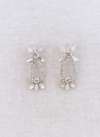 Twigs and Honey 971 OVAL CRYSTAL DROP EARRINGS #2 thumbnail