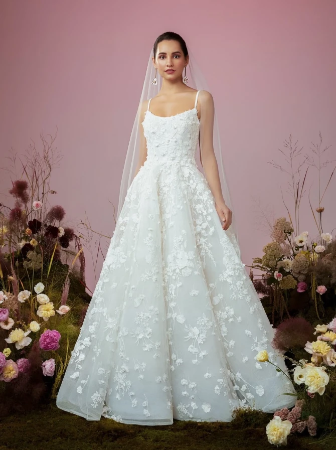 Blue Willow by Anne Barge Unveiled Bridal Collection POETIC LIGHT