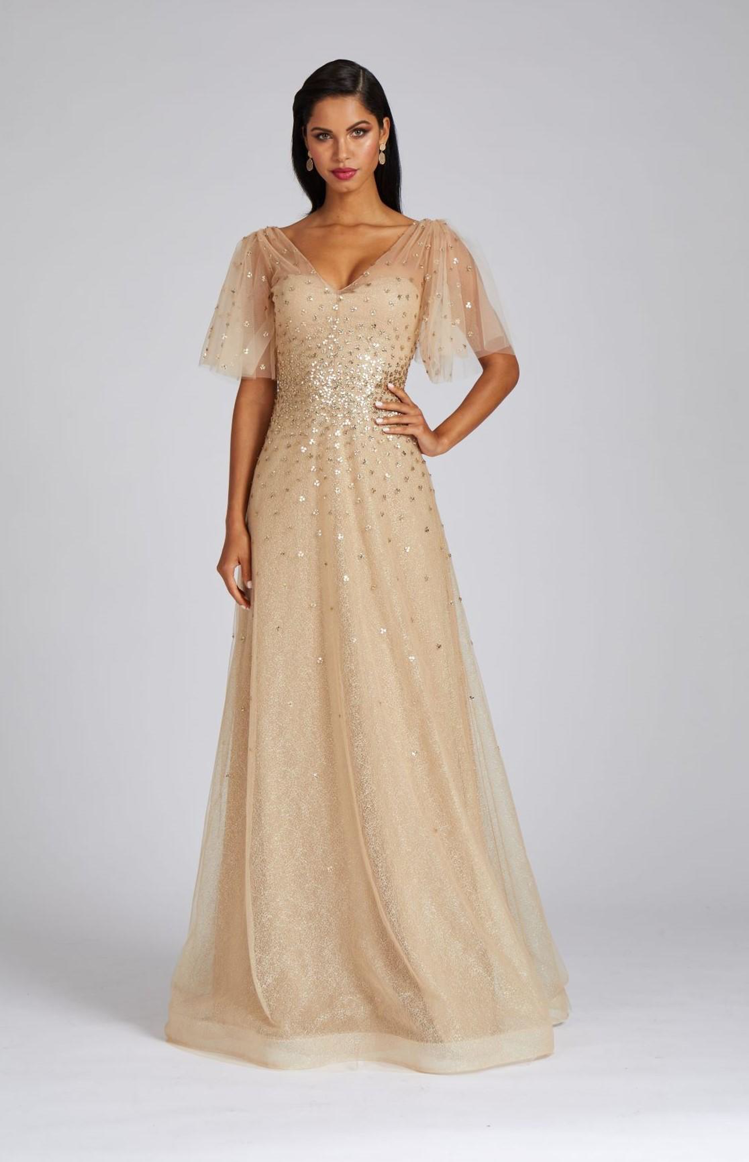 Teri jon outlet gold gown