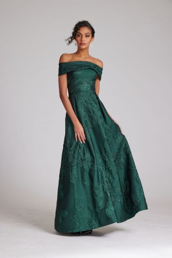 Teri Jon 229035 #0 Emerald thumbnail