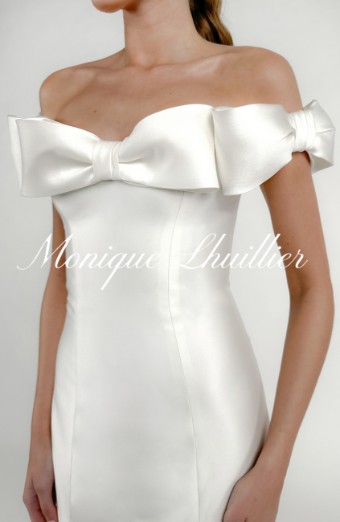 Monique Lhuillier MAYFAIR #1 Silk White thumbnail