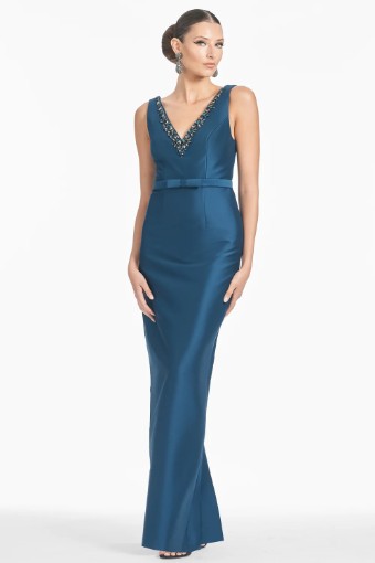 Sachin and Bobi GARDA GOWN  F243G21 #0 Bottle Green thumbnail