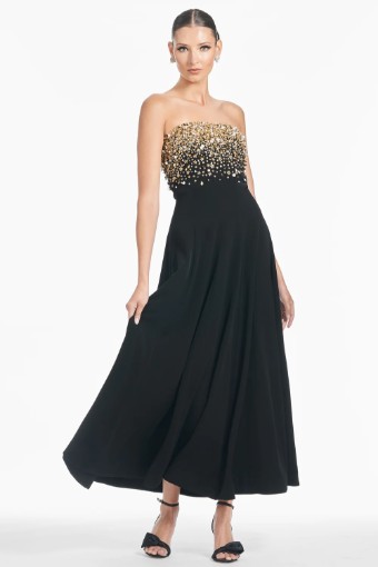 Sachin and Bobi BETTANY GOWN F243G26 #0 Black thumbnail