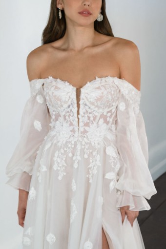 Martina Liana 1593 | DRESS & SLEEVES #2 Ivory thumbnail