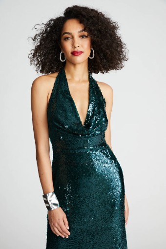 Halston TOVA GOWN | 10110952 #2 Atlantic thumbnail
