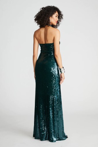 Halston TOVA GOWN | 10110952 #3 Atlantic thumbnail