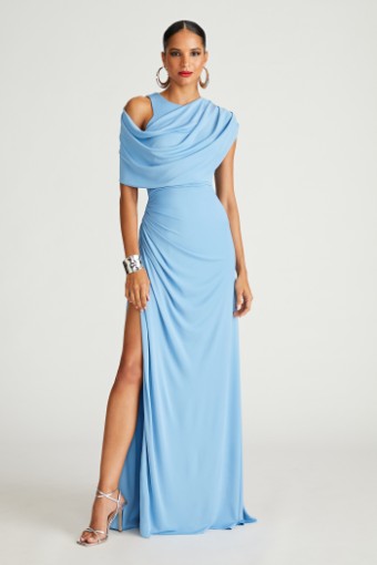 Halston CASI GOWN/ 10111385 #0 Tranquil Blue thumbnail