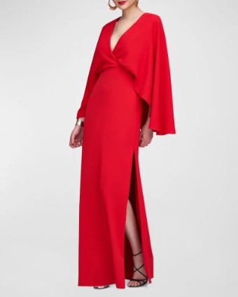 Halston OLAYA GOWN 10112291 #0 Pinotage thumbnail