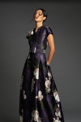 Sachin and Bobi MARTA GOWN F243G19 #0 Twilight Blooms thumbnail