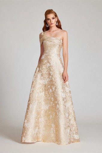 Teri Jon 249031 #0 Ivory Gold thumbnail