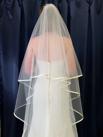 Paris Hat and Veil by Debra Moreland EPONINE (WHITE) VEIL #3 White thumbnail