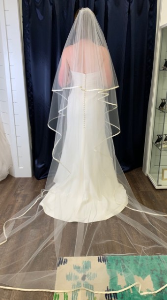 Paris Hat and Veil by Debra Moreland EPONINE (WHITE) VEIL #2 White thumbnail