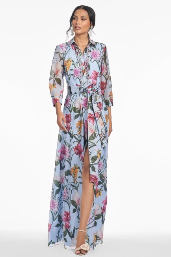 Sachin and Bobi ADDISON GOWN #0 Glacial Blue Blossoms thumbnail