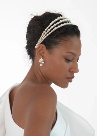 Jennifer Behr FIORELLA - 76BC18 #0 Pearl thumbnail