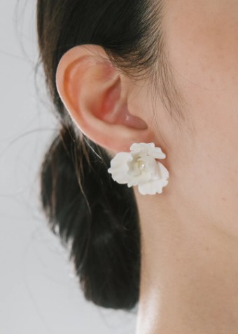 Jennifer Behr Karissa Earrings #0 Cream thumbnail