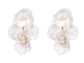 Jennifer Behr Briar Earrings #1 Cream thumbnail