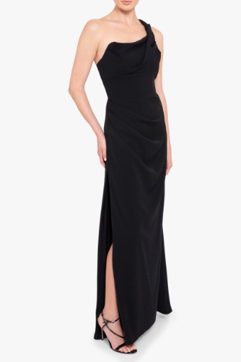 Black Halo Marion Gown #0 Black thumbnail