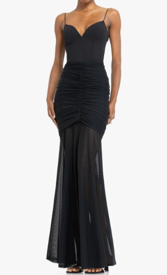 Black Halo Azura Maxi Dress #0 Black thumbnail