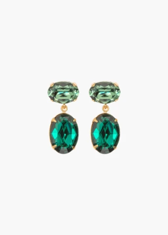 Jennifer Behr Lenora Earrings #0 Emerald thumbnail