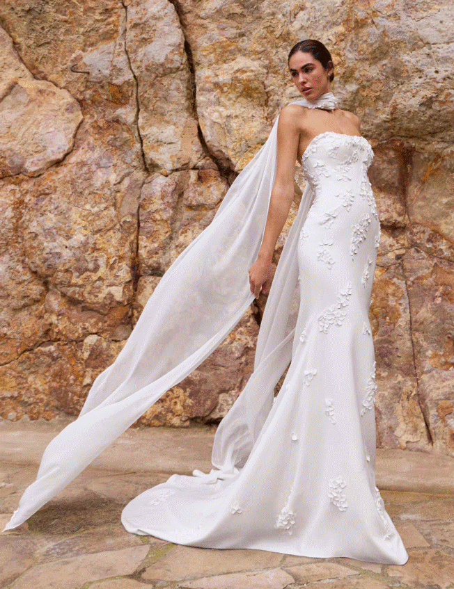 Pronovias Nelani PR127AL4 #0 Off White thumbnail